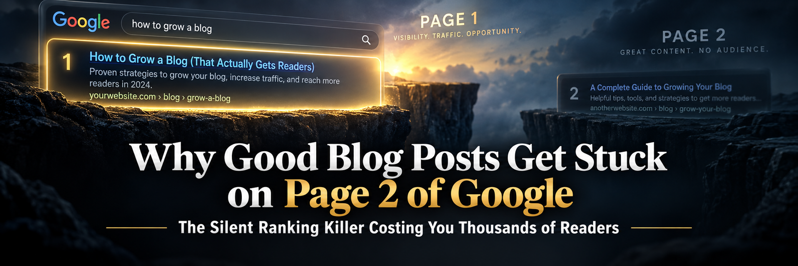 Why Good Blog Posts Get Stuck on Page 2 of Google - article banner