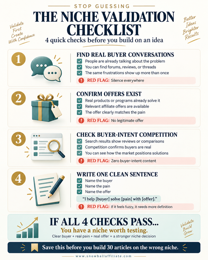 choose an affiliate niche