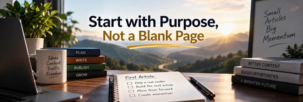 what should you write first on a new affiliate blog