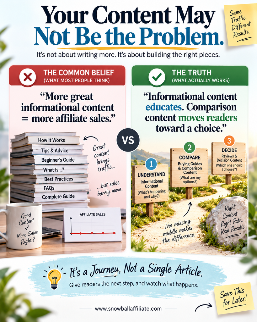 blog posts wont bring affiliate sales