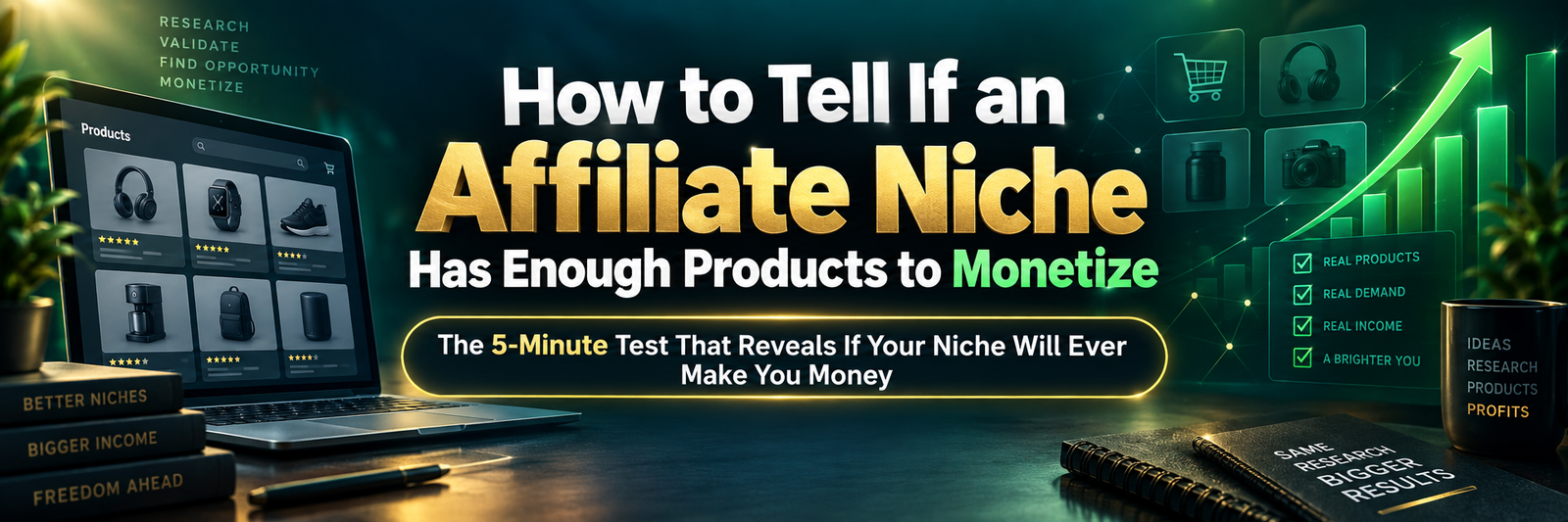 How to tell if an affiliate niche has enough products to monetize — the 5-minute commercial depth test banner