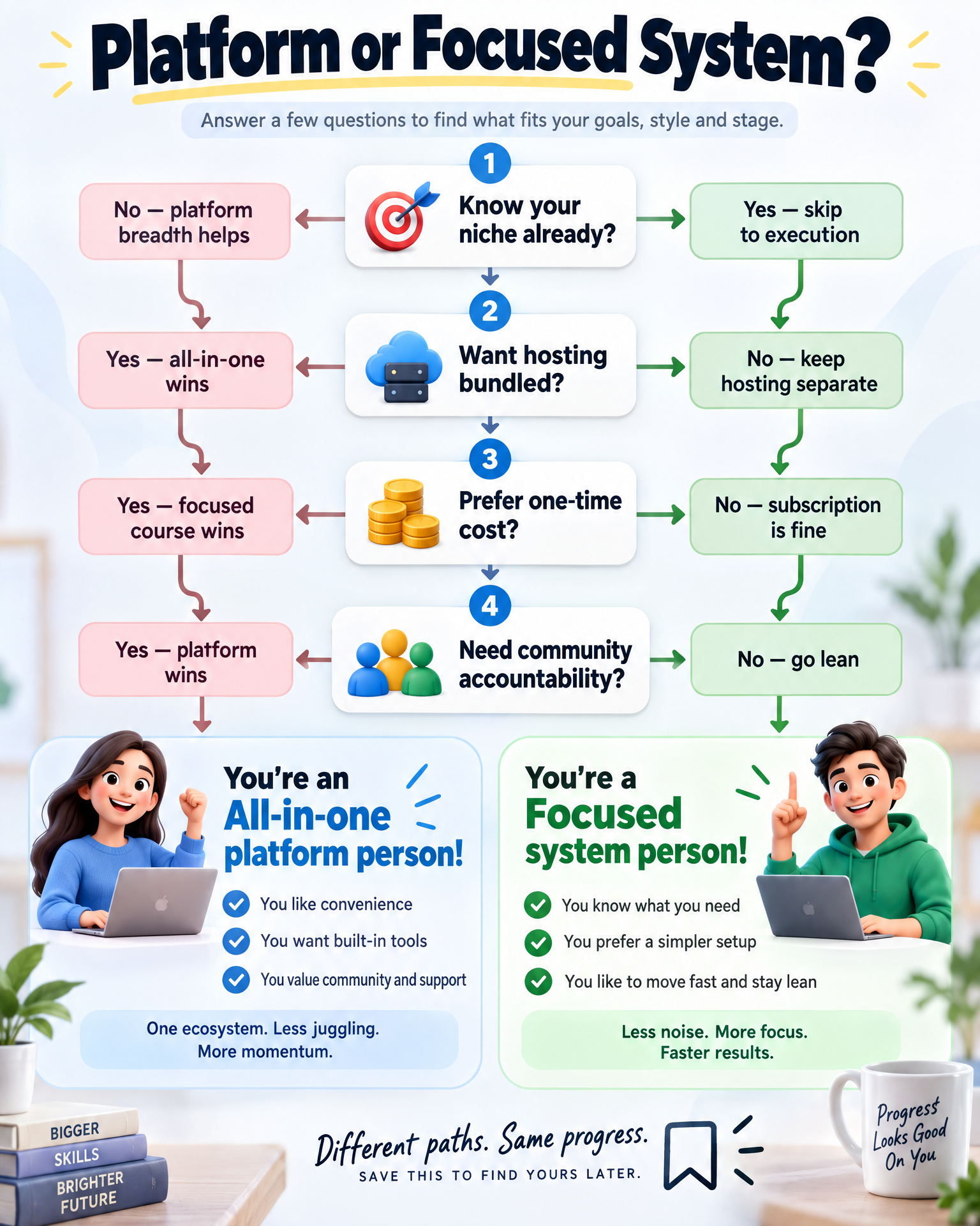 Decision tree: all-in-one platform or focused training system
